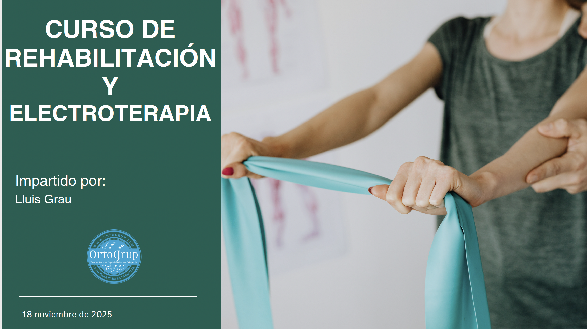 CURSO DE REHABILITACIÓN Y ELECTROTERAPIA online grabado